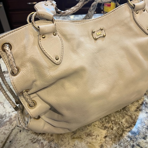 Michael Kors braided cream satchel - Picture 7 of 12